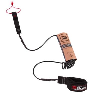 Imagem de Leash Strep Cordinha Para Stand Up SUP Surf Espiral 10' Wet Dreams 2 Giradores