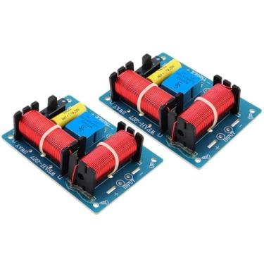 Imagem de DriSentri Crossover de alto-falante bidirecional, alto-falante divisor de frequência de áudio de 80 W, 2 unidades crossover para alto-falantes - pacote com 2