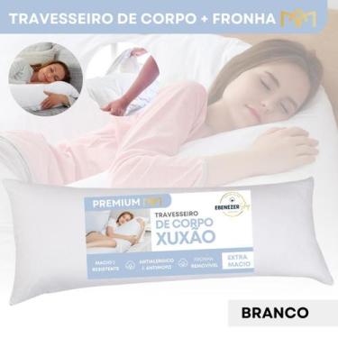 Imagem de Travesseiro de Corpo Xuxão 135x45cm Antialérgico Fibra Siliconada Conf
