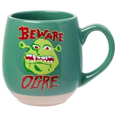 Imagem de Silver Buffalo Caneca de cerâmica com base de argila Shrek Beware Ogre 473 ml