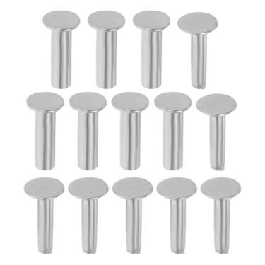 Imagem de PRETYZOOM 7 pares de rebites de cabo de faca de aço inoxidável resistente para fazer facas de chef, fixadores para ajuste seguro e aplicações de talheres de segurança aprimoradas