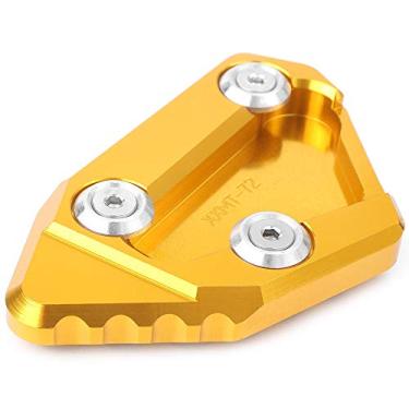 Imagem de Acc-Creativity Suporte de pé de motocicleta com ampliador lateral para placa de extensão compatível com Suzuki GSXR600 GSXR750 2006-2016 GSXR1000 2009-2017 (dourado)