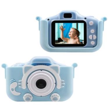Imagem de Câmera Infantil Digital Gatinho – Máquina Fotográfica com Vídeo HD, Jogos e Efeitos Divertidos | Presente Educativo para Crianças (Azul)