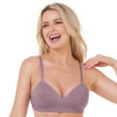 Imagem de Sutiã Comfort Bojo Sem Costura Sem Aro Zee Rucci, Lilás, 46