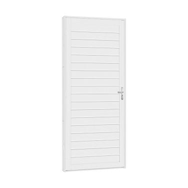 Imagem de Porta De Aço Lambri Light 71x215 R50 Abertura Esquerda Branco