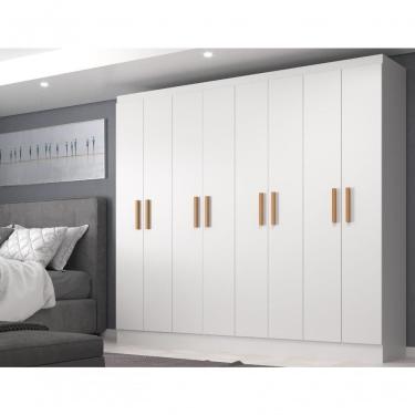Imagem de Guarda Roupas Paris 8 Portas Casal - Branco Branco
