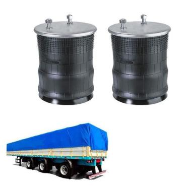 Imagem de Kit Bolsa Ar Suspensao Eixo Kll Completa - Suspentech