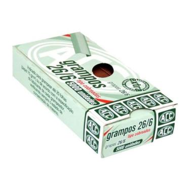 Imagem de Grampo grampeador 26/6 cobreado 5000 un Acc