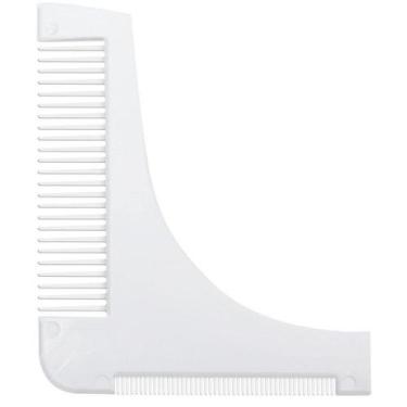 Imagem de Pente Branco Modelador / Alinhador de Barba - Santa Clara