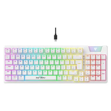 Imagem de Teclado Force One Yari Switchs Yellow  Hotswap Rgb Modelo Tkl 60% - Fr.Tc.Ya.01