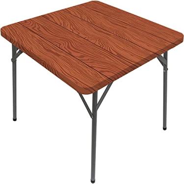Imagem de Capa de mesa de madeira ajustada, estampa de textura de prancha de madeira, toalha de mesa impermeável interna/externa, sala de jantar de pátio e cozinha, serve para mesa de 122 x 182 cm
