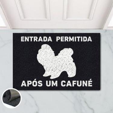 Imagem de Tapete Capacho Entrada Cafuné Shih Tzu 60x40 Cachorro Shitzu - Megatap
