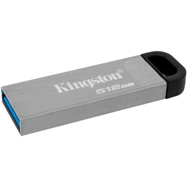 Imagem de Kingston DataTraveler Kyson USB 3.2 Gen 1 Flash Drive 512GB – Capa de metal elegante sem tampa