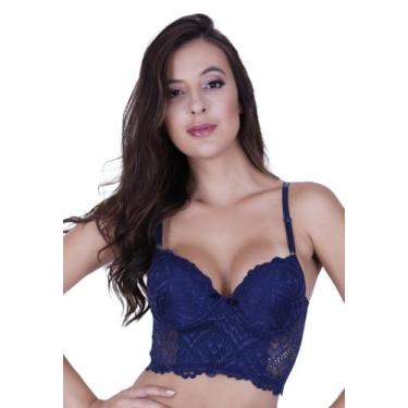 Imagem de Cropped Renda com Bojo e Aro - c11 SUTIÃ LUDMILLA - BY TINA MODAS, Mar