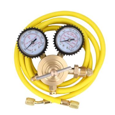 Imagem de Luocute Regulador de Nitrogênio Com Pressão de Entrega de 0-600 PSI, Regulador de Nitrogênio CGA580 Inlet 0-600 PSI Saí de 1/4 Polegada de Conexão Masculina Ferramenta de Gás de Latão