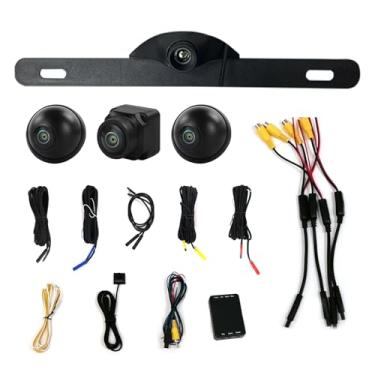 Imagem de Sistema de câmera de carro 360 com visão noturna de imagem térmica frontal, traseira e câmera de visão lateral