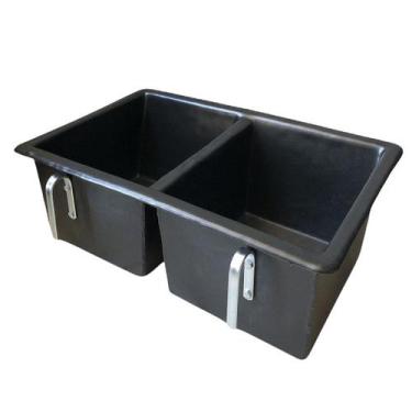 Imagem de Cocho Comedouro Duplo 30 Litros Bezerro Vacas Ovelhas Cavalo - Nosso Q