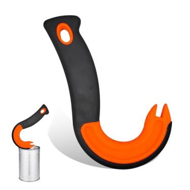 Imagem de NIIIYTYB Abridor de latas pop para puxador de anel, abridor de gancho J fácil para refrigerante, ferramenta de abridor de latas de alimentos para idosos e crianças, proteção de unhas, auxílio manual