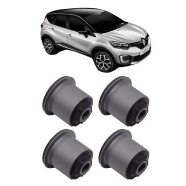 Imagem de Kit 4 Bucha Bandeja Balança Dianteira Renault Captur 17/... - Solupe P