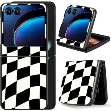 Imagem de Dikoer Capa flip para celular Moto Razr 50/Motorola Razr 60/Moto Razr 2024/Motorola Razr 2025 6,9 polegadas para mulheres e homens, capa dobrável à prova de choque de policarbonato rígido de corpo