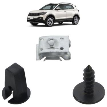 Imagem de Kit Grampo Presilha Parabarro Dianteiro TCross 2019 2020 2021 2022 20P