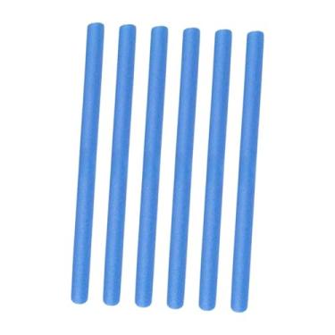 Imagem de rockible 6 peças de capas de espuma para postes de trampolim, 15,75 polegadas, acolchoamento de substituição para cama de salto ao ar livre para meninos e, Azul