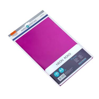 Imagem de BRW Papel Neon A4 Roxo 180g 10fls
