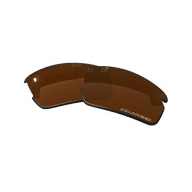 Imagem de OOWLIT Lentes de substituição compatíveis com óculos de sol Oakley Flak 2.0 OO9295 Brown Elite Polarizadas
