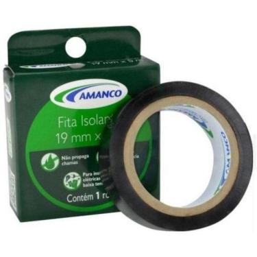 Imagem de Fita Isolante Amanco Rolo 5M 19Mm Kit Com 60 Unidades