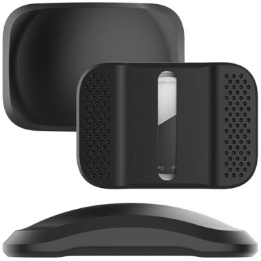 Imagem de CITYWAY Silicone magnético para suporte AirTag [pacote com 2] - Ímã forte e adesivo adesivo para capa AirTag, suporte antiperda oculto para carro, bicicleta, todas as superfícies de metal (preto)