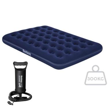 Imagem de Colchão Inflável Casal Full 191x137x22cm 300kg Bestway com Bomba Manua
