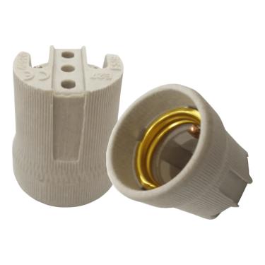 Imagem de Soquete Porcelana P/ Luminária P/ Lâmpadas E-27 4A 250V Cód. 017 – Reue Iluminação