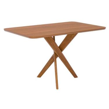 Imagem de Mesa de Jantar Olinda 130x80 Tampo Laminado Madeira Base Madeira Cinam