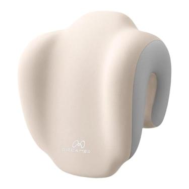 Imagem de KiBcsLic Almofada para cochilo, suporte de pescoço para cadeira de trabalho, pausa para almoço multifuncional para adultos, estudantes, almofada de pescoço, Cinzento/Branco