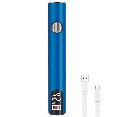 Imagem de KHZSPP Kit de caneta digital portátil para queima de fios, bateria recarregável por USB, display digital de LED, kit de solda de temperatura ajustável, ferramentas de solda de solda para fabricação de