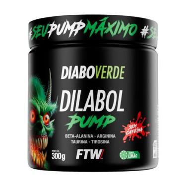 Imagem de Dilabol Pump Pré Treino Pote 300g Ftw Diabo Verde,  Limão