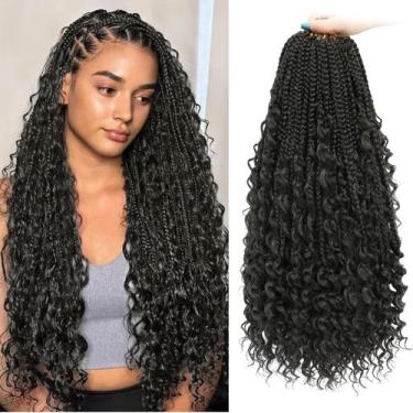 Imagem de Crochet Hair Yewell Goddess Box Braids 18 polegadas, 9 pacotes