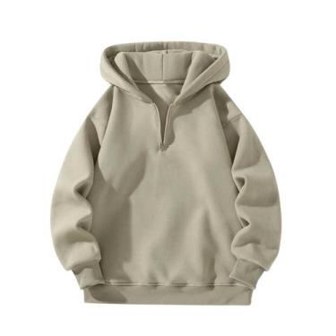 Imagem de Moletom com capuz SOLY HUX masculino com zíper e zíper verde tamanho L