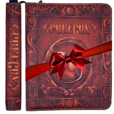 Imagem de Trading Card Binder 900 bolsos, 9 bolsos, zíper, álbum vermelho - Zhon