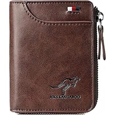 Imagem de Carteira masculina Reshline com bloqueio de RFID (MARROM) MARROM - - H