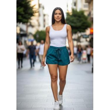 Imagem de Shorts Feminino Esportivo Saída de Praia Piscina em Tactel - Sevile, V
