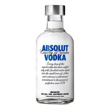 Imagem de Vodka Absolut Garrafa Vidro 200ml Sabor Original