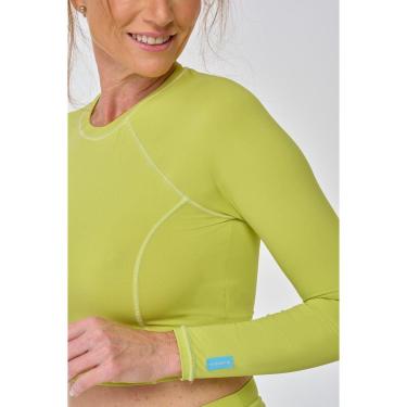Imagem de Camiseta Cropped Manga Longa Fitness Poliamida Ace-Feminino