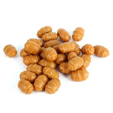 Imagem de 30 iscas macias para pesca de carpa com atrativos de vários sabores, pelotas de nozes artificiais flutuantes para pesca de água salgada no lago rio, kit de isca de equipamento terminal pop-up (30