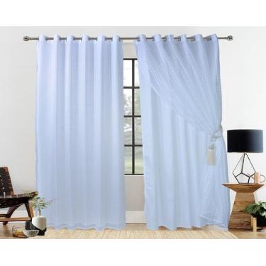 Imagem de Cortina Voil 2,00mx1,80m Branco - LOVE4HOME