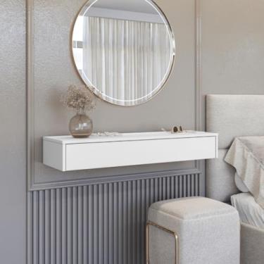 Imagem de Penteadeira Com Gaveta Console Telecópica(Branco)