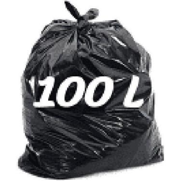 Imagem de Saco Para Lixo 100 Litros Super Reforçado P7 C/ 100 Unidade - Higipack