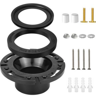 Imagem de Kit de vedação de banheiro RV Tecreddy, flange de soquete de 3 polegad