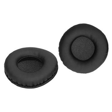 Imagem de SUNGOOYUE Almofadas de Ouvido de Reposição para ATH-WS70, ATH-WS77, ATH-WS99, MDR-V55, MDR-V500, MDR-7502, Espuma de Memória e Couro Artificial, Pretas (Preto)