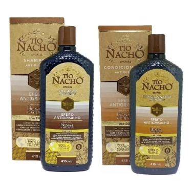 Imagem de 2X Kit Shampoo E Condicionador Antigrisalho 415Ml Tio Nacho